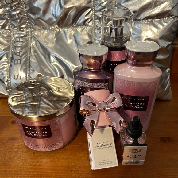 New Bath & Body Works Lot of 6 A Thousand Wishes Scented Candle Body Wash Lotion - Picture 1 of 3